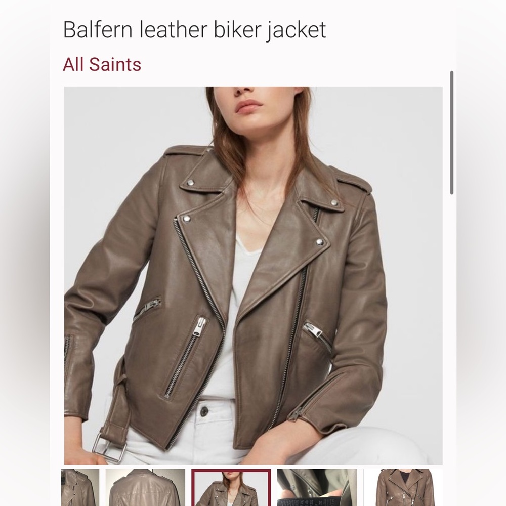 ALL SAINTS like new Balfern leather biker jacket
All Saints - Picture 6 of 11